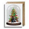 Penguin Christmas Globe Card