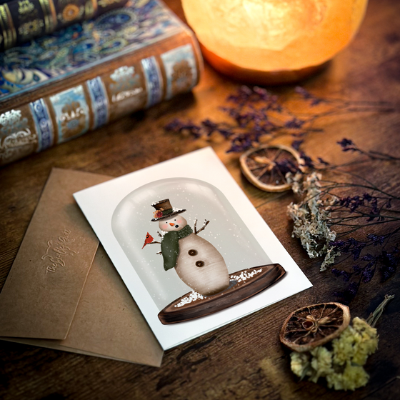 Snowman Globe Card