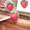 Strawberry Clear Vinyl Sticker