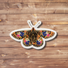 Marsh Fritillary Butterfly Clear Vinyl Sticker