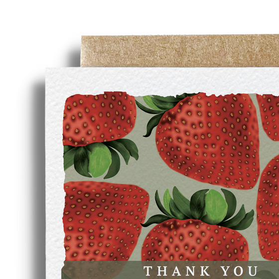 Thank You Strawberries Card