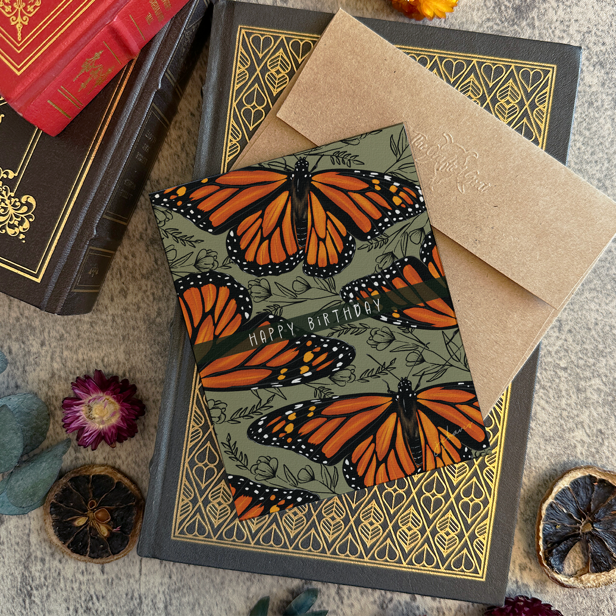 Birthday Monarch Card – The Crafted Goat
