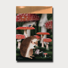  Hedgehog Mushroom Garden Flip Notepad