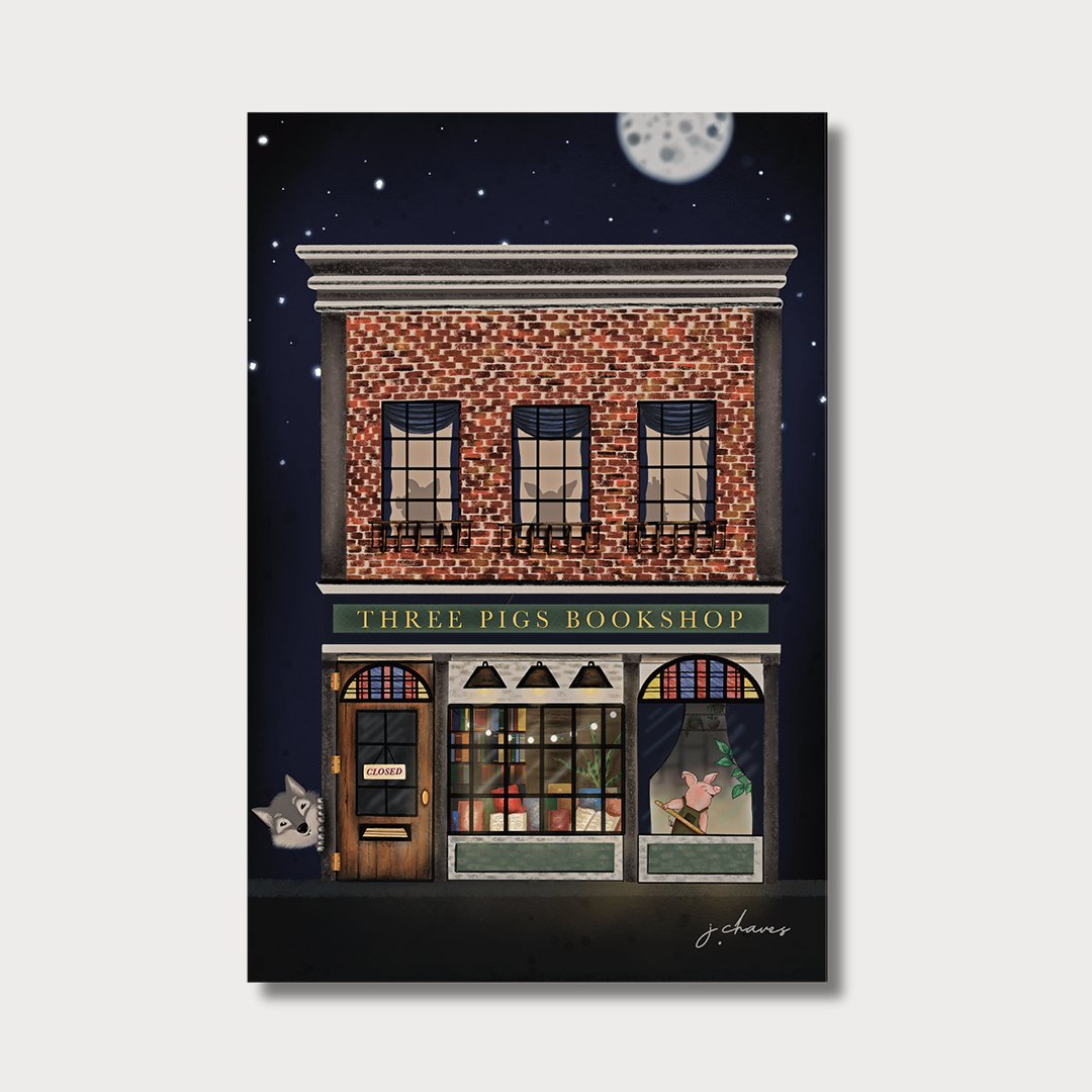 Three Pigs Bookshop Notepad Booklet – The Crafted Goat