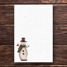  Snowman Notepad
